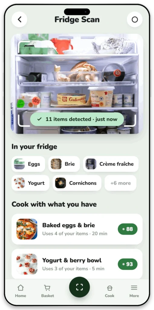 GoodFor - Fridge scan